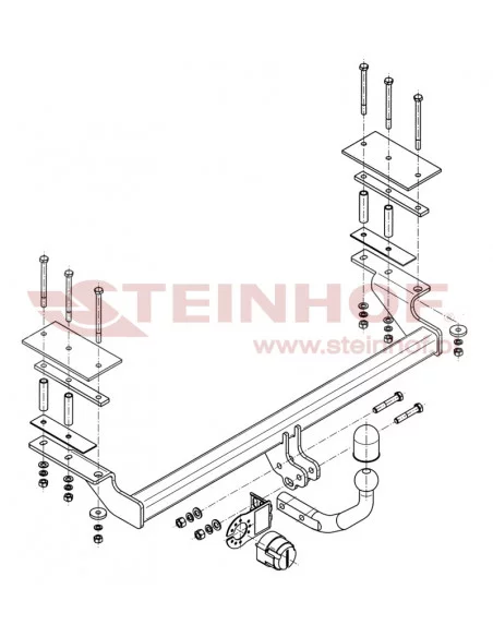 Hak holowniczy Steinhof C-266 do Chevrolet Lacetti Hak holowniczy Steinhof C-266 do Chevrolet Lacetti