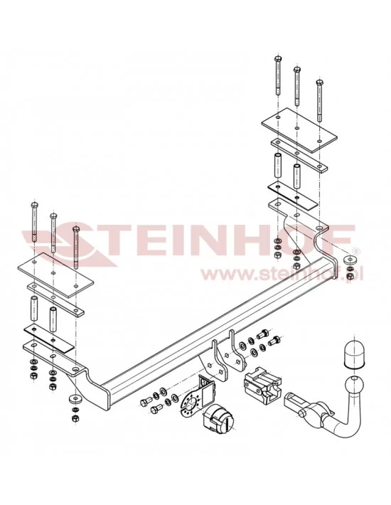Hak holowniczy Steinhof C-267 do Chevrolet Lacetti Hak holowniczy Steinhof C-267 do Chevrolet Lacetti