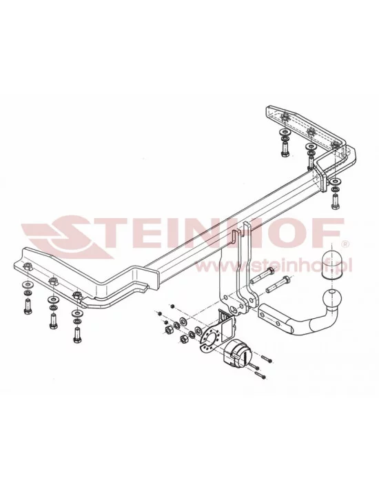 Hak holowniczy Steinhof D-180 do Chevrolet Tacuma / Rezzo