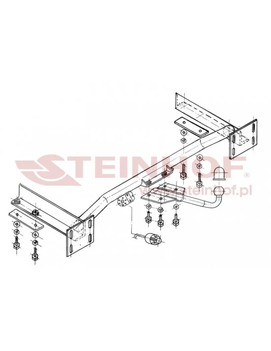 Hak holowniczy Steinhof D-300 do Chrysler Voyager / Grand Voyager