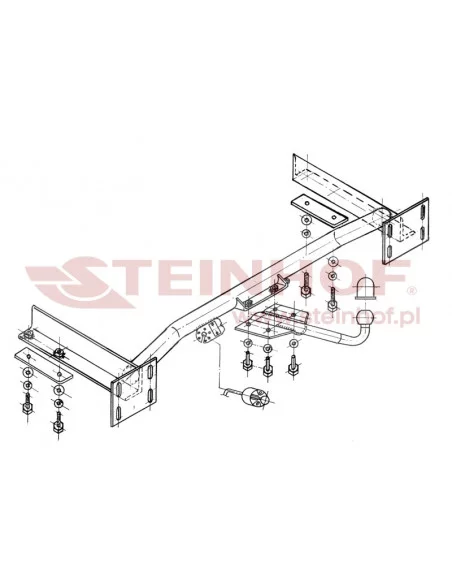 Hak holowniczy Steinhof D-300 do Chrysler Voyager / Grand Voyager