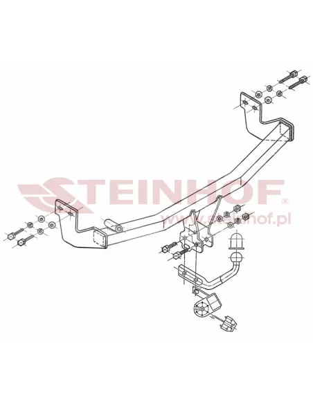 Hak holowniczy Steinhof C-025 do Citroen C3