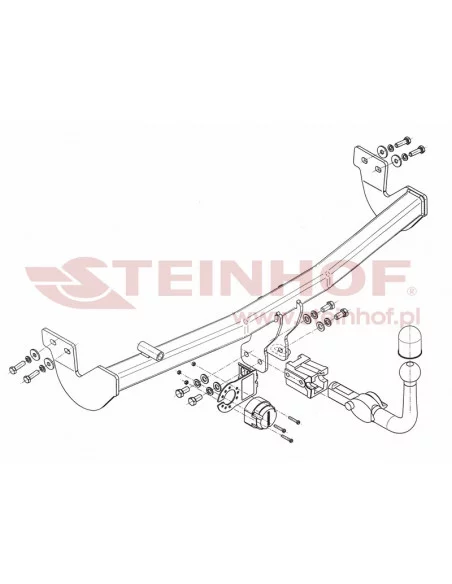 Hak holowniczy Steinhof C-031 do Citroen C3