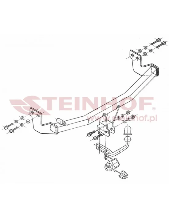 Hak holowniczy Steinhof C-025 do Citroen C3
