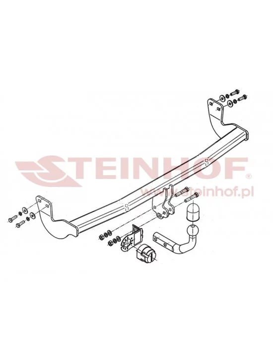 Hak holowniczy Steinhof C-010 do Citroen C3
