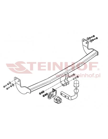 Hak holowniczy Steinhof C-010 do Citroen C3