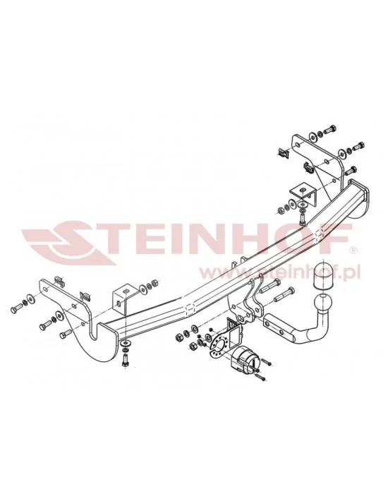 Hak holowniczy Steinhof C-012 do Citroen C3 Picasso Hak holowniczy Steinhof C-012 do Citroen C3 Picasso