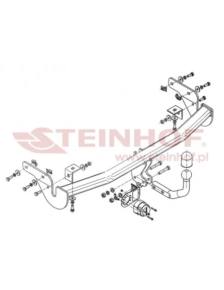 Hak holowniczy Steinhof C-012 do Citroen C3 Picasso Hak holowniczy Steinhof C-012 do Citroen C3 Picasso