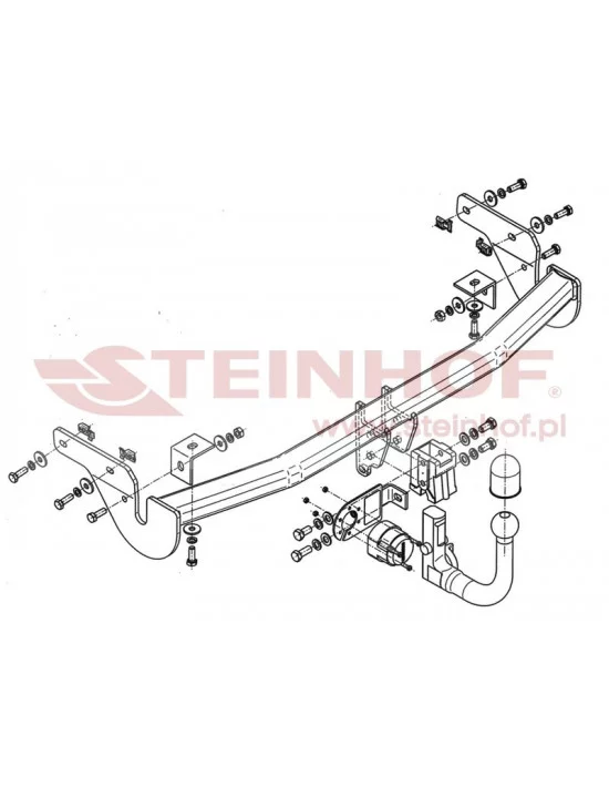 Hak holowniczy Steinhof C-013 do Citroen C3 Picasso Hak holowniczy Steinhof C-013 do Citroen C3 Picasso