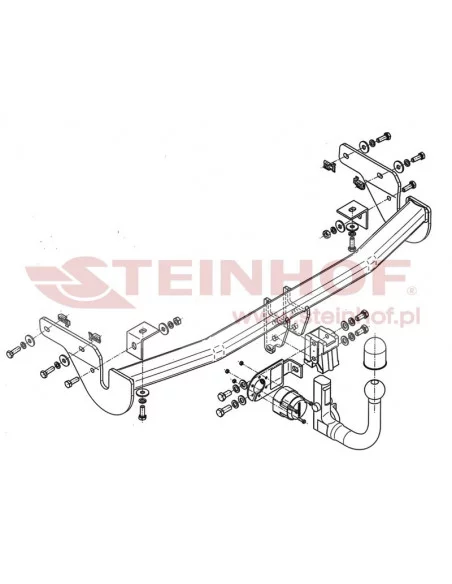 Hak holowniczy Steinhof C-013 do Citroen C3 Picasso Hak holowniczy Steinhof C-013 do Citroen C3 Picasso