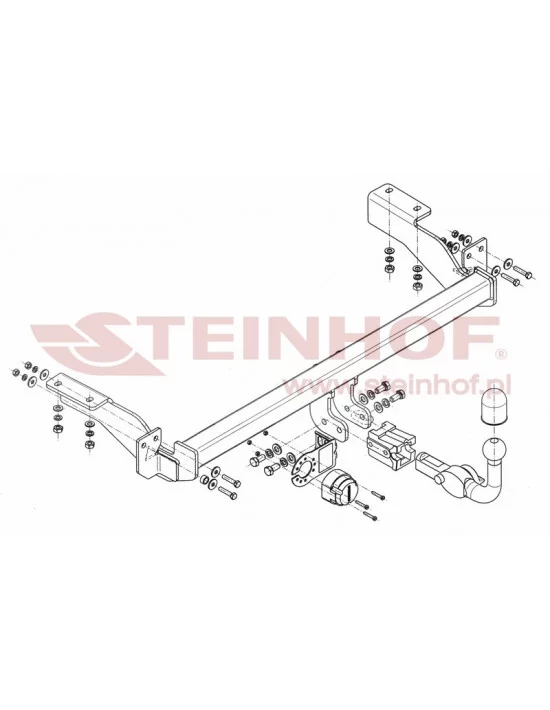 Hak holowniczy Steinhof C-029 do Citroen C4