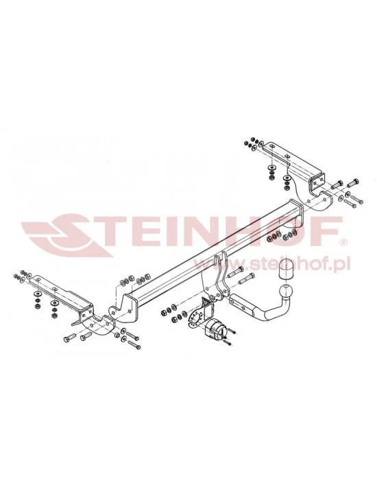 Hak holowniczy Steinhof C-043 do Citroen C4