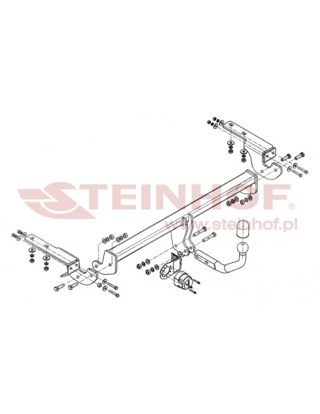 Hak holowniczy Steinhof C-043 do Citroen C4