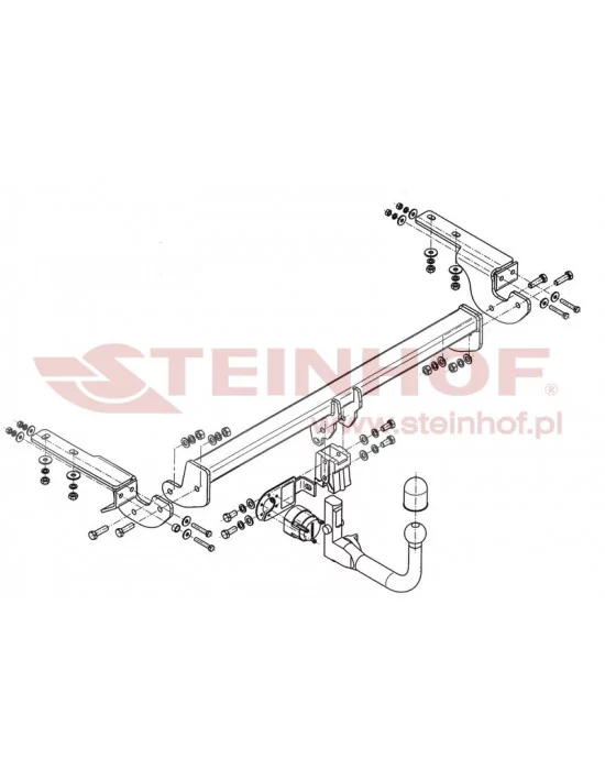 Hak holowniczy Steinhof C-044 do Citroen C4