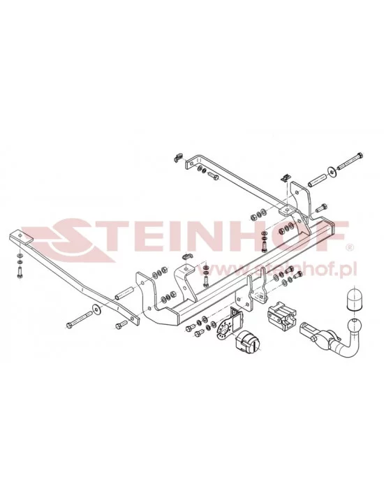 Hak holowniczy Steinhof F-146 do Citroen C8 Hak holowniczy Steinhof F-146 do Citroen C8