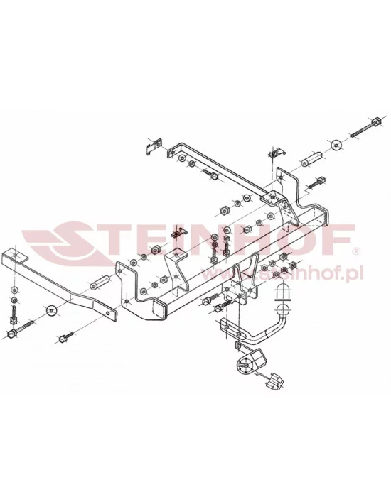 Hak holowniczy Steinhof F-147 do Citroen C8