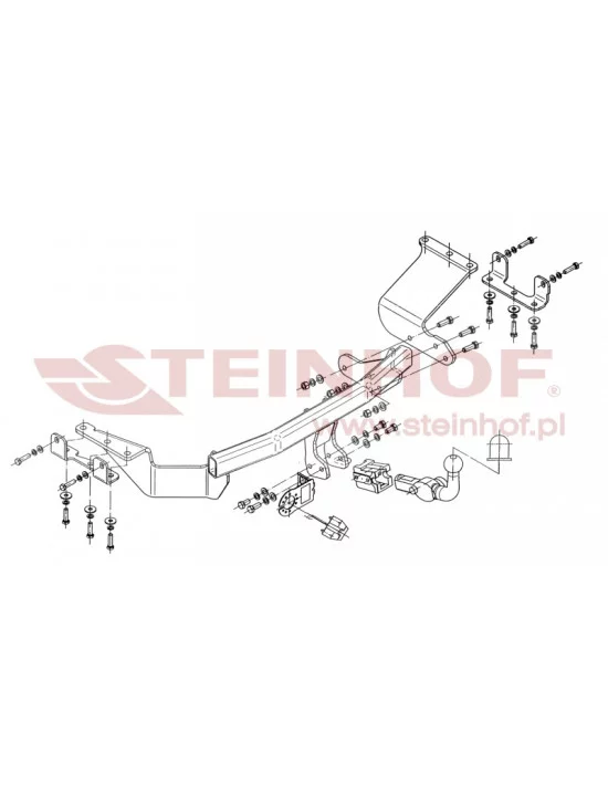 Hak holowniczy Steinhof M-355 do Citroen C-Crosser
