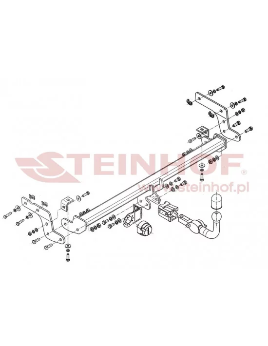Hak holowniczy Steinhof C-046 do Citroen C-Elysee