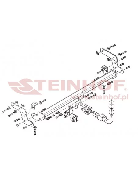 Hak holowniczy Steinhof C-046 do Citroen C-Elysee