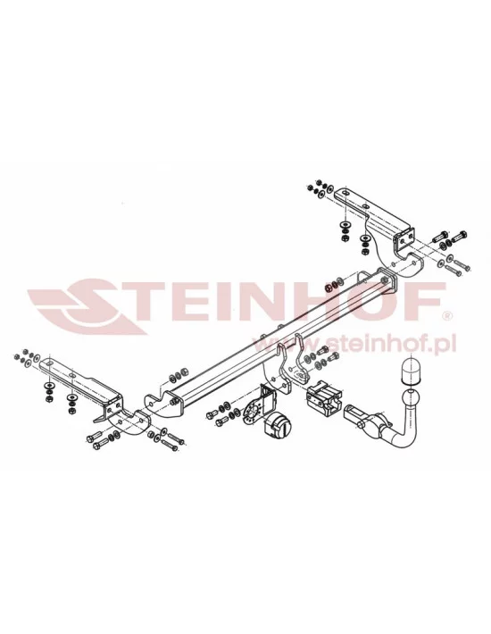 Hak holowniczy Steinhof C-048 do Citroen DS4