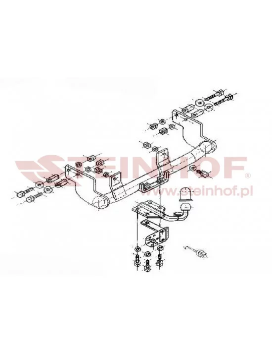 Hak holowniczy Steinhof C-105 do Citroen Saxo