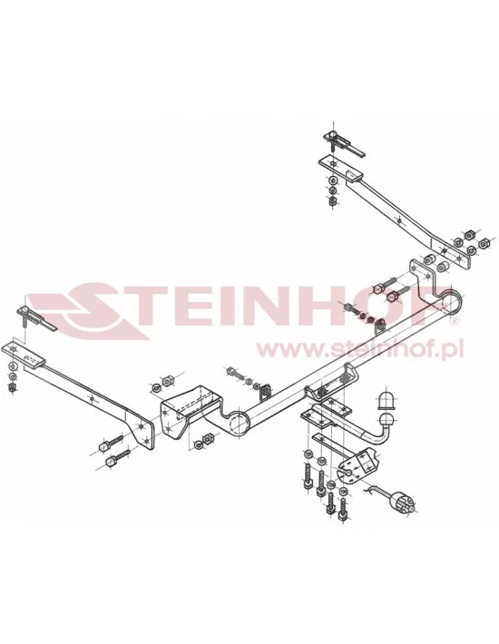 Hak holowniczy Steinhof C-125 do Citroen Xsara