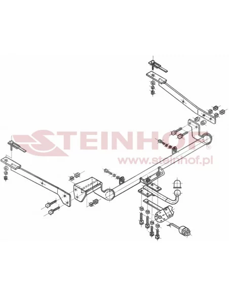 Hak holowniczy Steinhof C-125 do Citroen Xsara