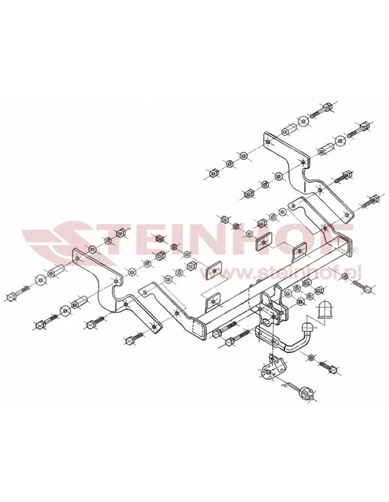 Hak holowniczy Steinhof C-129 do Citroen Xsara Picasso