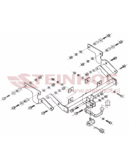 Hak holowniczy Steinhof C-129 do Citroen Xsara Picasso