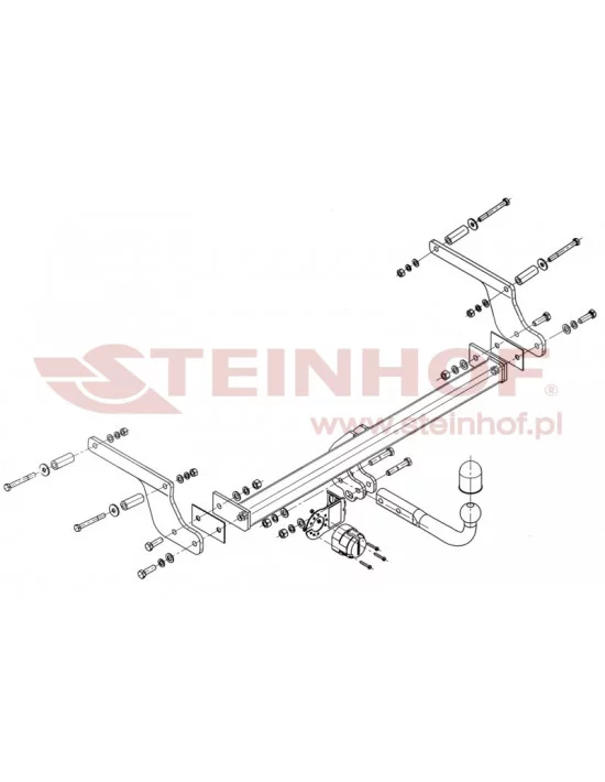 Hak holowniczy Steinhof D-012 do Dacia Duster