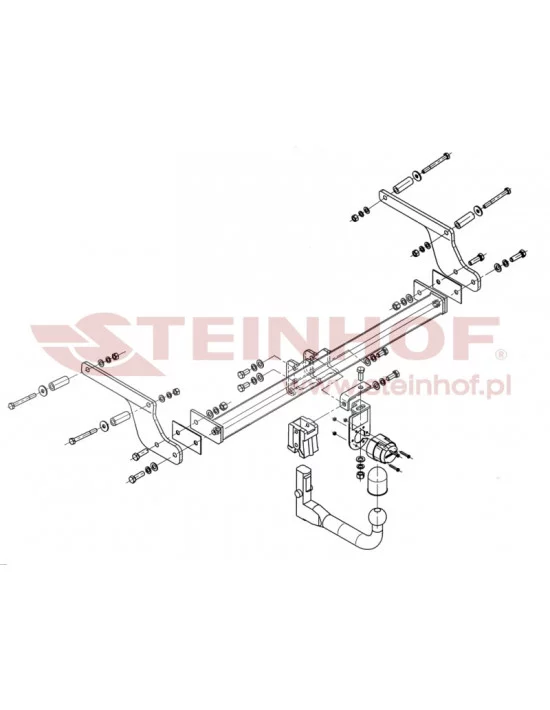Hak holowniczy Steinhof D-013 do Dacia Duster
