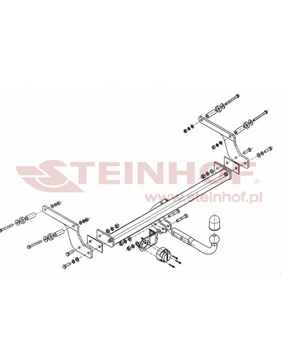Hak holowniczy Steinhof D-014 do Dacia Duster