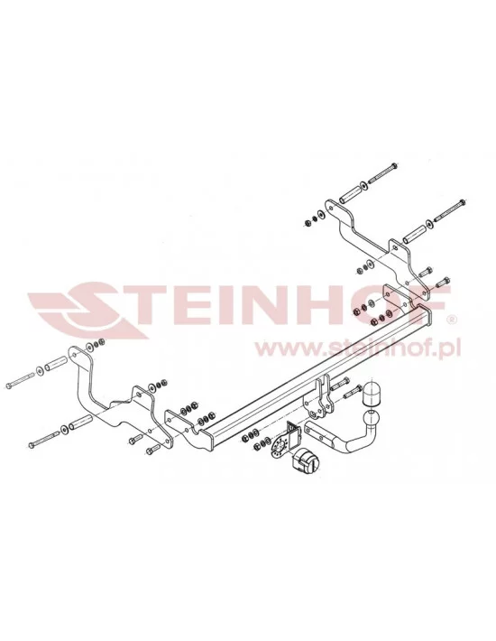 Hak holowniczy Steinhof D-054 do Dacia Lodgy