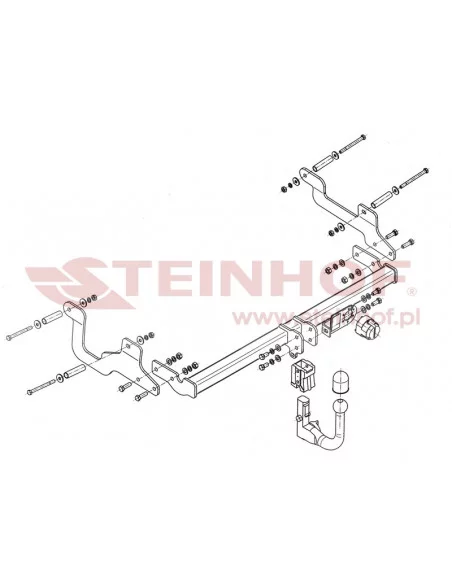 Hak holowniczy Steinhof D-055 do Dacia Lodgy