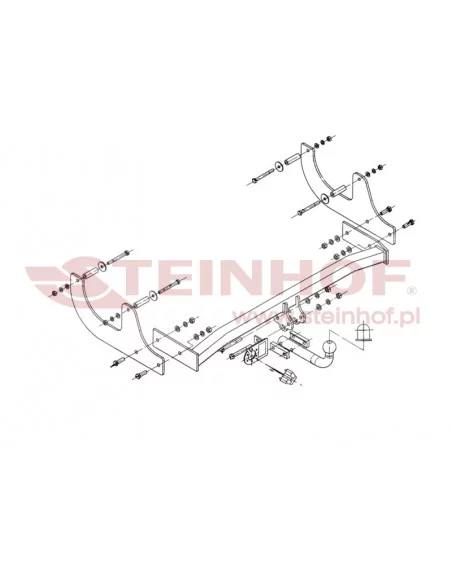 Hak holowniczy Steinhof D-052 do Dacia Logan