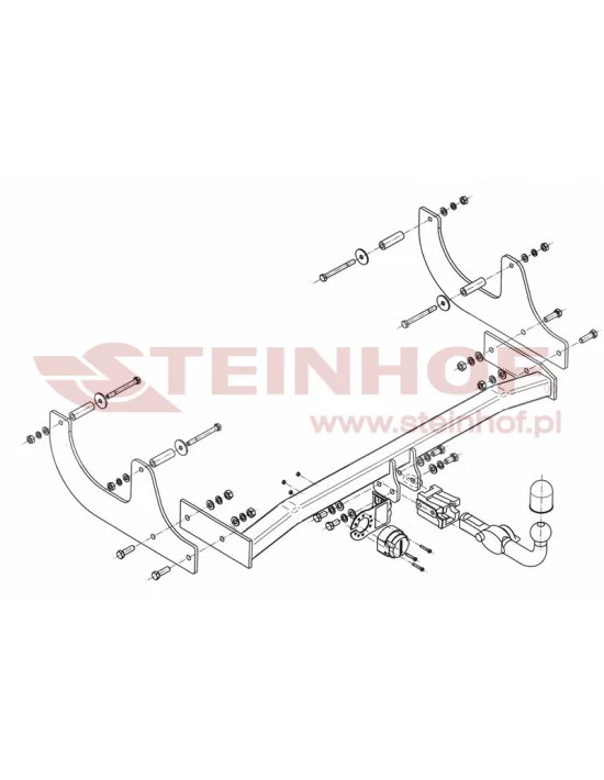 Hak holowniczy Steinhof D-053 do Dacia Logan
