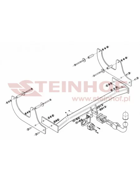 Hak holowniczy Steinhof D-053 do Dacia Logan