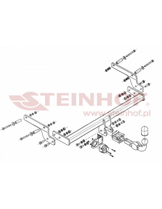 Hak holowniczy Steinhof D-048 do Dacia Logan