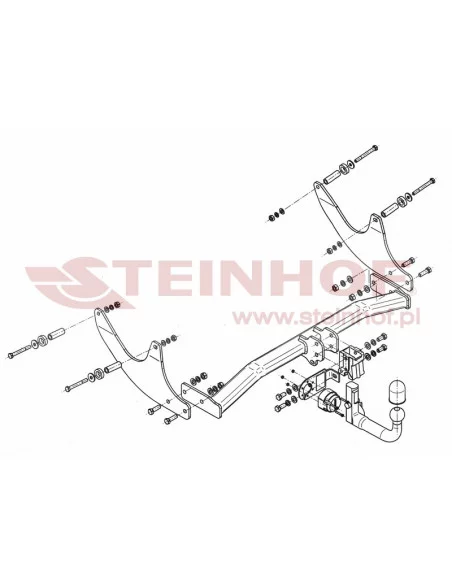 Hak holowniczy Steinhof D-057 do Dacia Logan Hak holowniczy Steinhof D-057 do Dacia Logan
