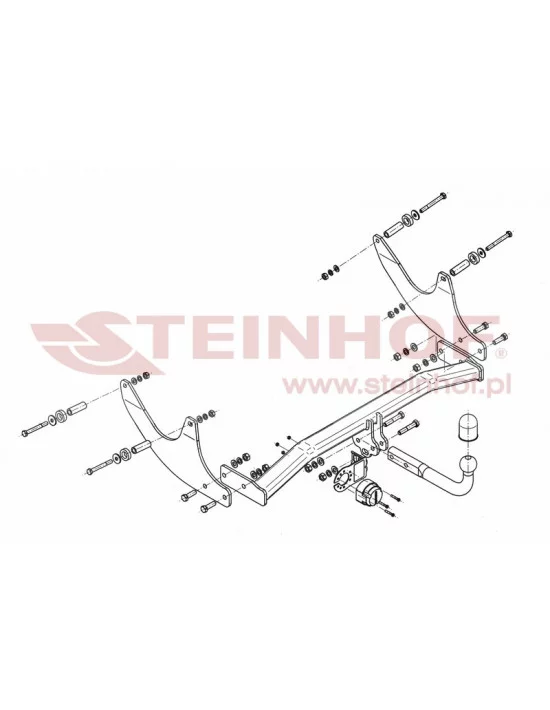 Hak holowniczy Steinhof D-056 do Dacia Logan