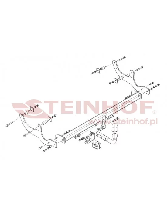 Hak holowniczy Steinhof D-080 do Dacia Sandero