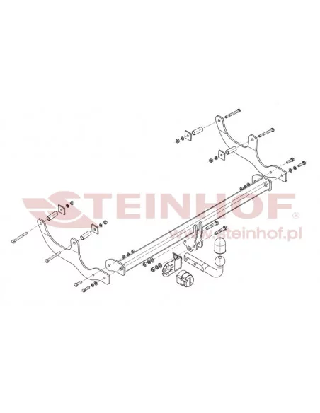 Hak holowniczy Steinhof D-080 do Dacia Sandero