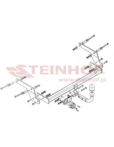 Hak holowniczy Steinhof D-082 do Dacia Sandero