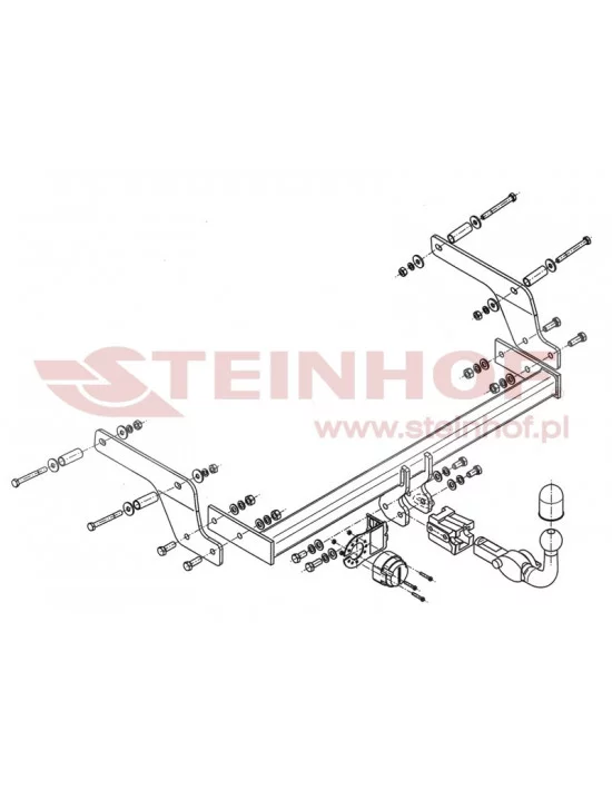 Hak holowniczy Steinhof D-083 do Dacia Sandero