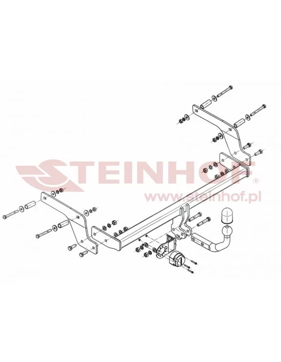 Hak holowniczy Steinhof D-084 do Dacia Sandero