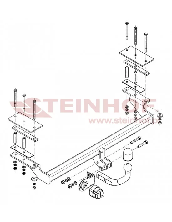 Hak holowniczy Steinhof C-266 do Daewoo Nubira
