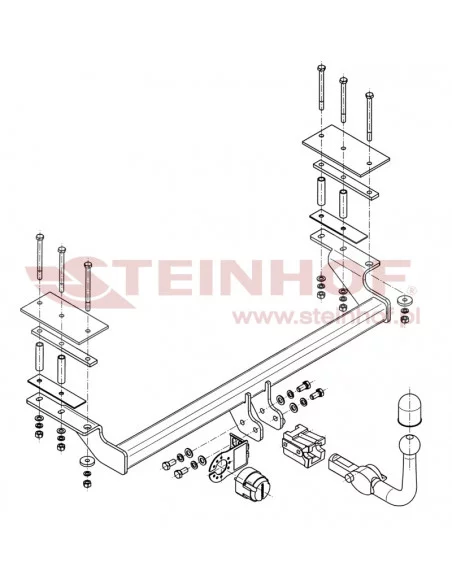 Hak holowniczy Steinhof C-267 do Daewoo Nubira