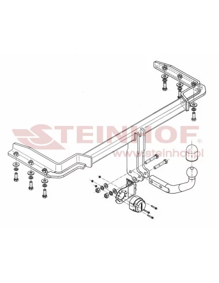 Hak holowniczy Steinhof D-180 do Daewoo Tacuma / Rezzo