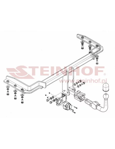 Hak holowniczy Steinhof D-181 do Daewoo Tacuma / Rezzo