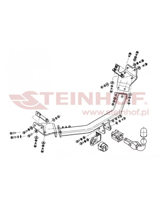 Hak holowniczy Steinhof F-075 do Dodge Journey Hak holowniczy Steinhof F-075 do Dodge Journey